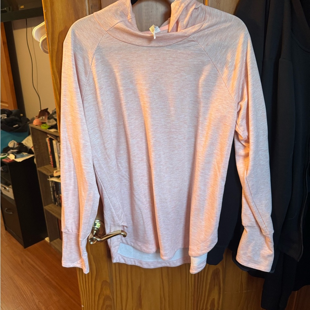 Light Pink Long Sleeve Hoodie
